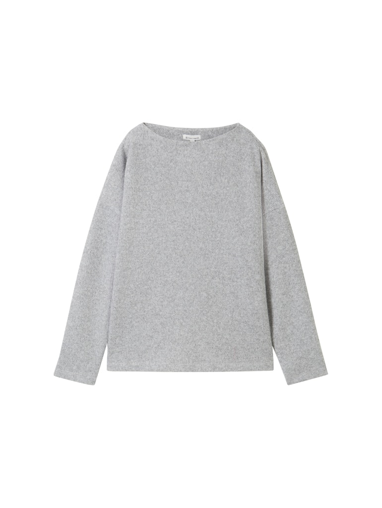 Soft-Touch Sweatshirt mit Knopf-Details Soft-Touch Sweatshirt mit Knopf-Details