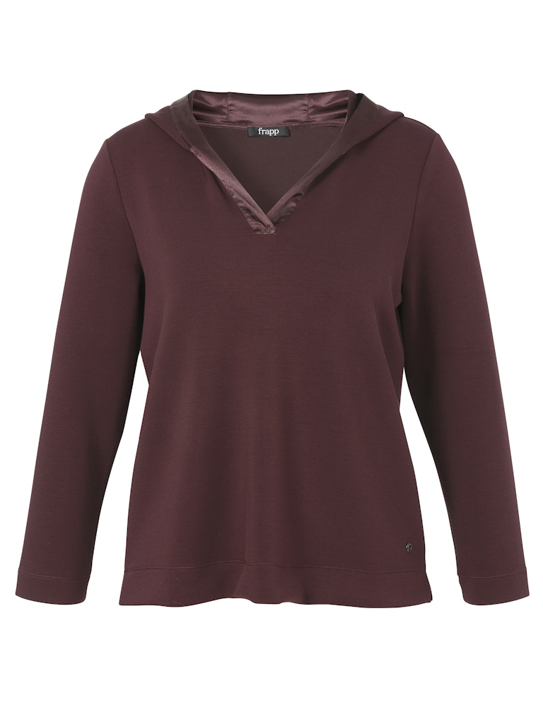 Sweatshirt Kapuze 1/1 Arm Materialmix
