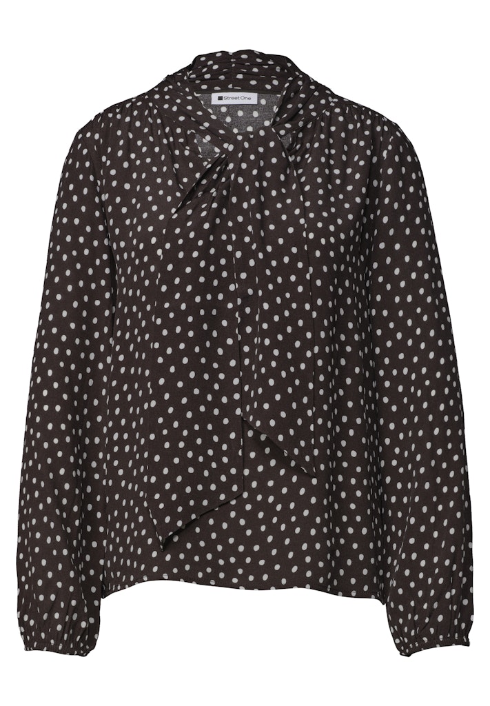 Langarm Bluse mit Schleifendetail
