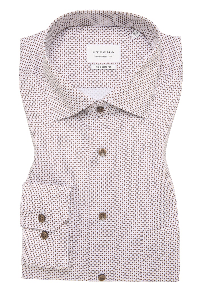 Hemd Satingewebe Langarm