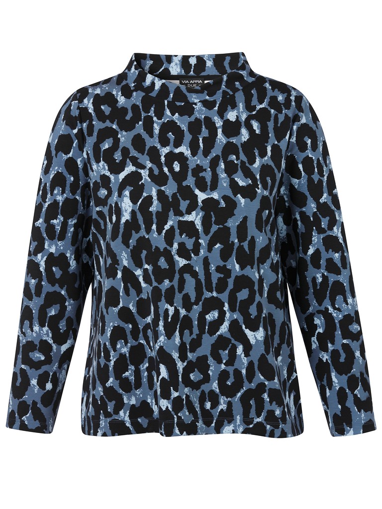 Sweatshirt Kragen 1/1 Arm Druck