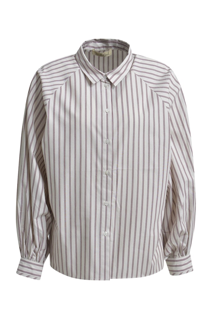 Striped Deep Raglan Blouse