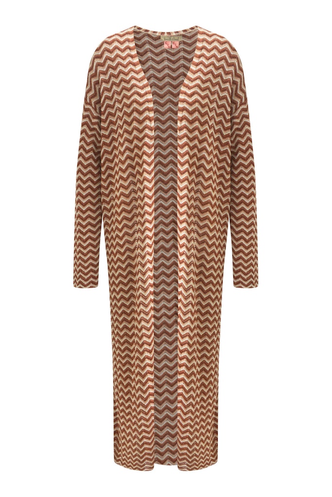 Long Open Zig zag Cardigan Long Open Zig zag Cardigan