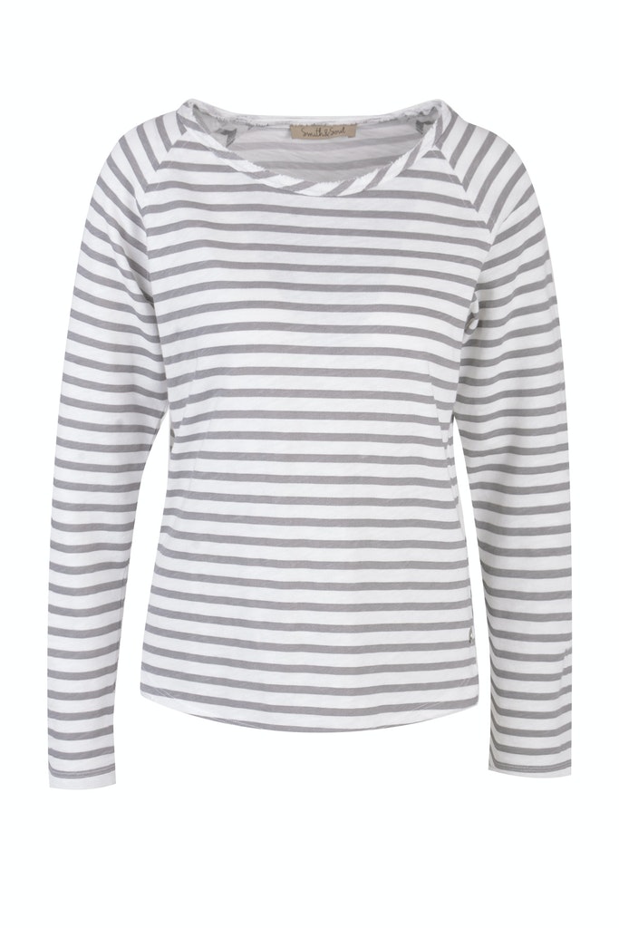 Basic sweat raglan striped