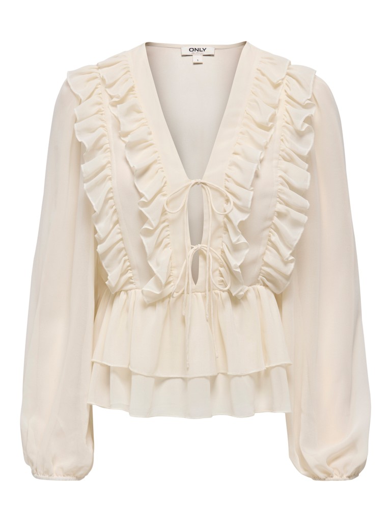 ONLSEITRE L/S FRILL TOP CC WVN