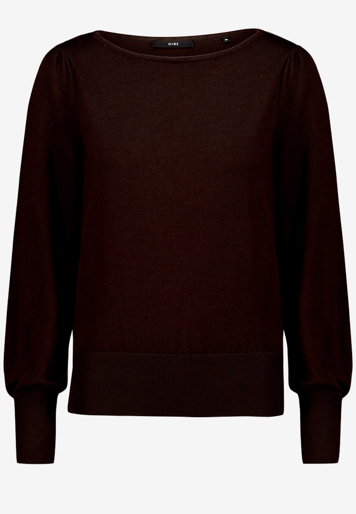 Feinstrickpullover  mit U-Boot Ausschnitt