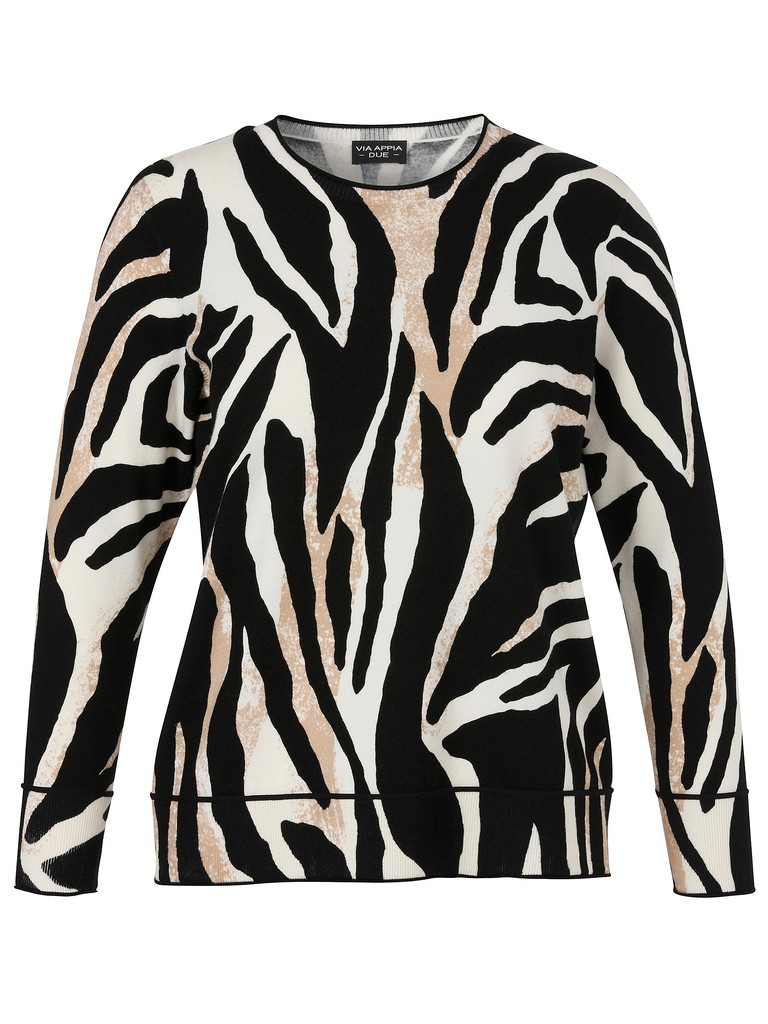 Pullover Rundhals 1/1 Arm Druck