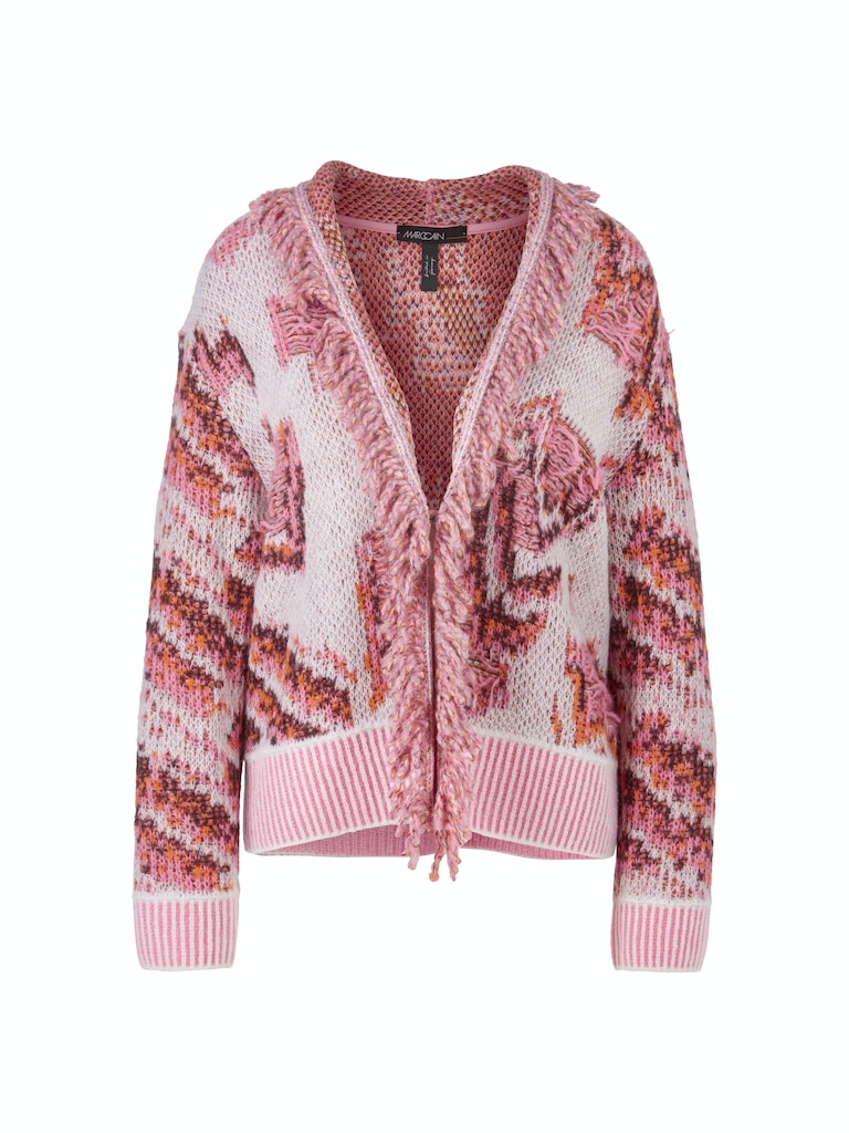 Fransenjacke in Deutschland gestrickt Fransenjacke in Deutschland gestrickt