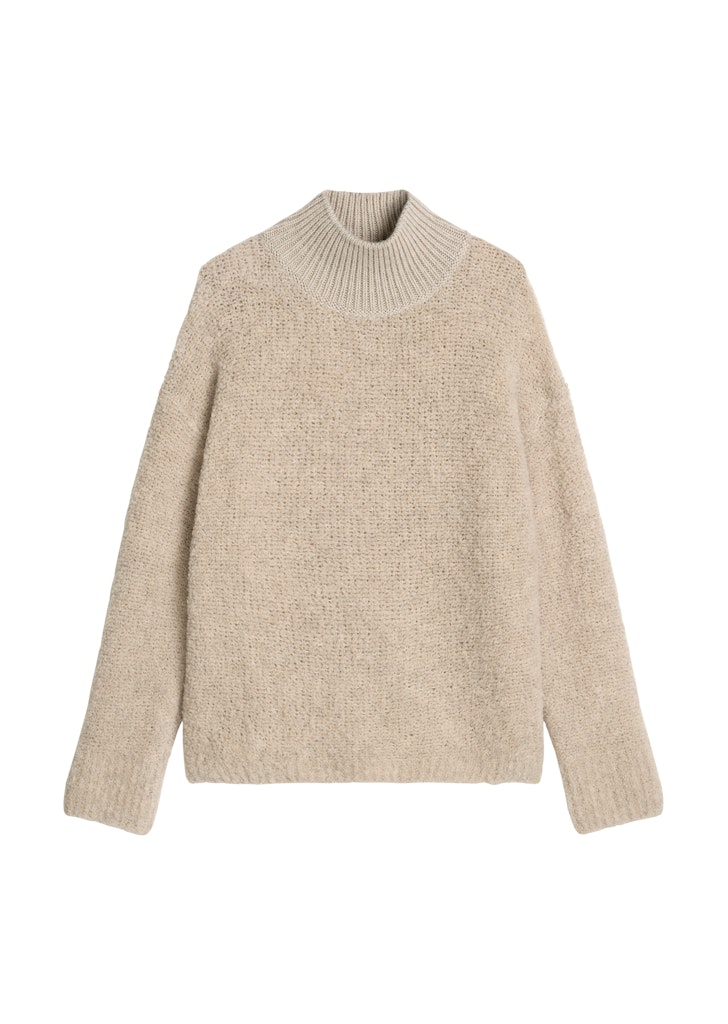 Bouclé-Pullover regular