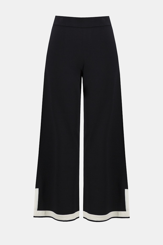 Culotte-Hose aus Strick in Color-Blocking