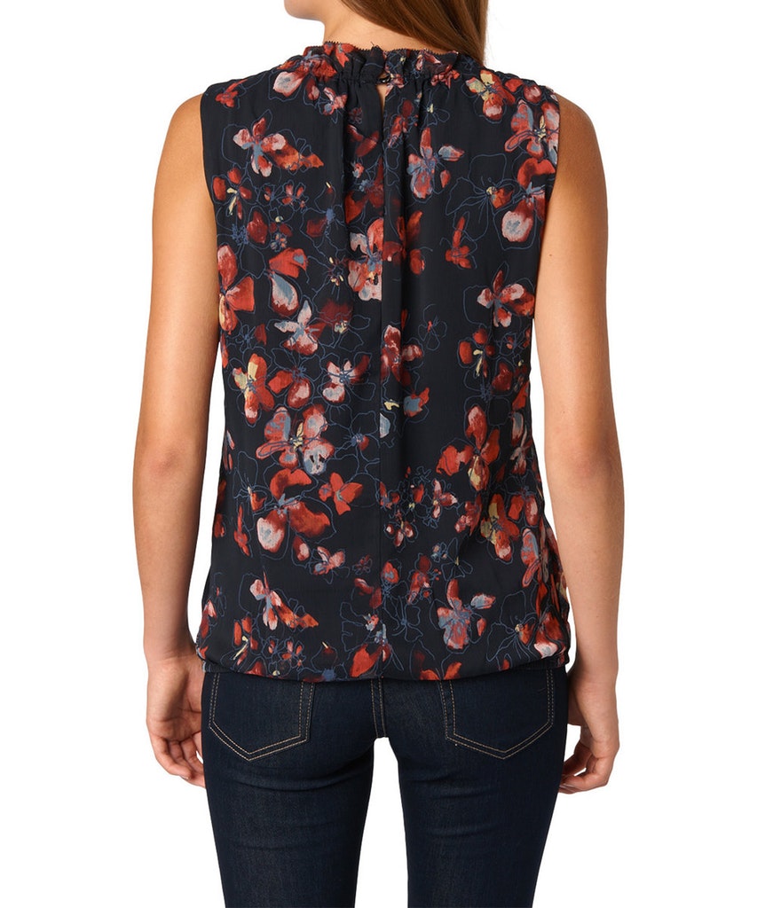 Damen Stoffhose  flared mit Gürtel