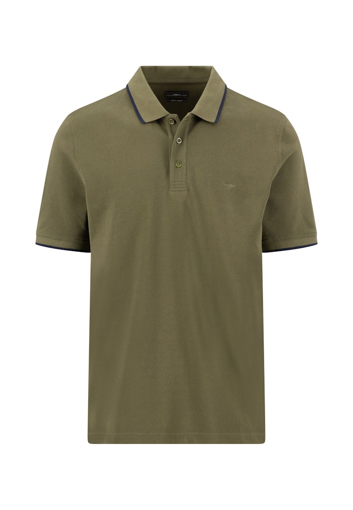 Polo, 2 ply, solid pique tipping