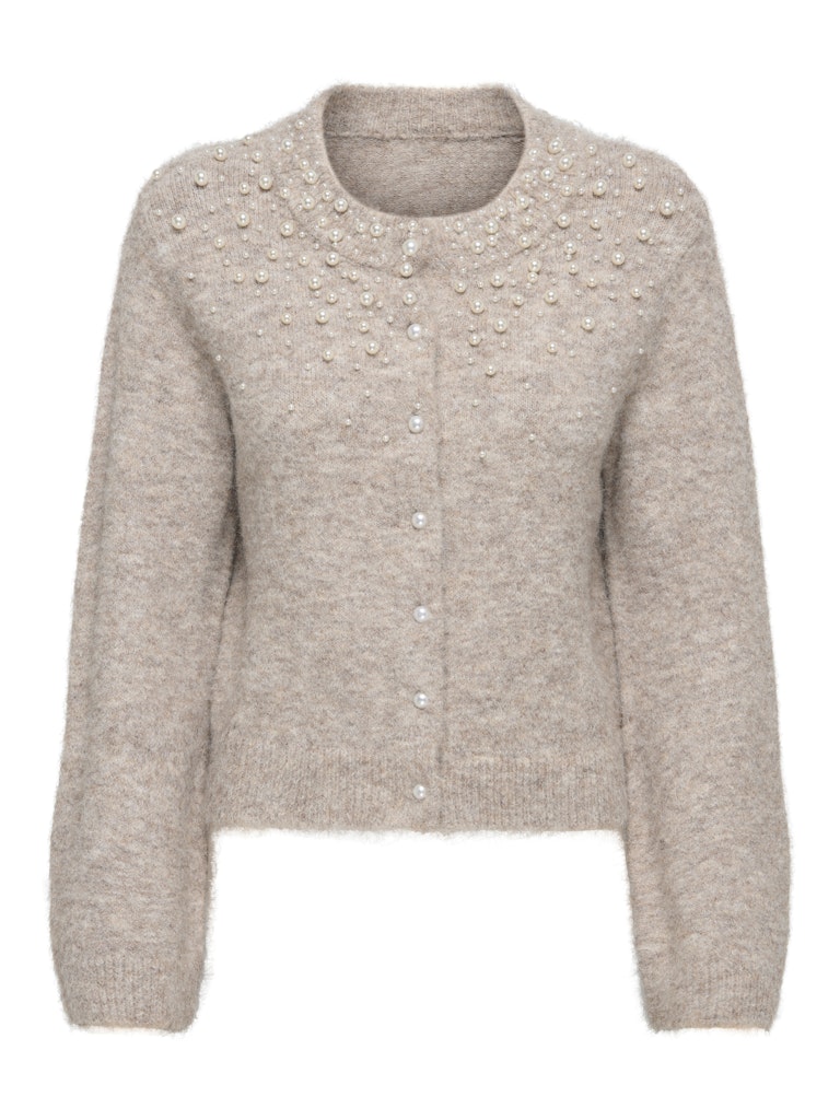 ONLMIGGIE LS O-NECK PEARL CARDI KNT NOOS