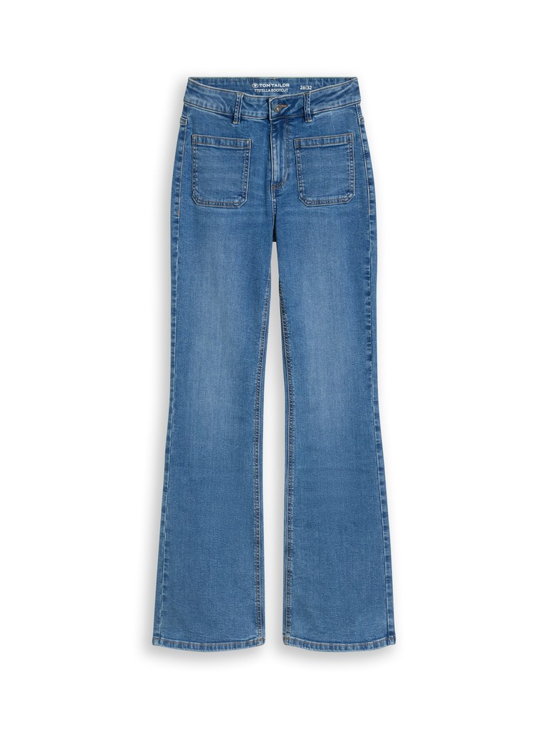 TTSTELLA Bootcut Jeans mit aufgesetzten Taschen