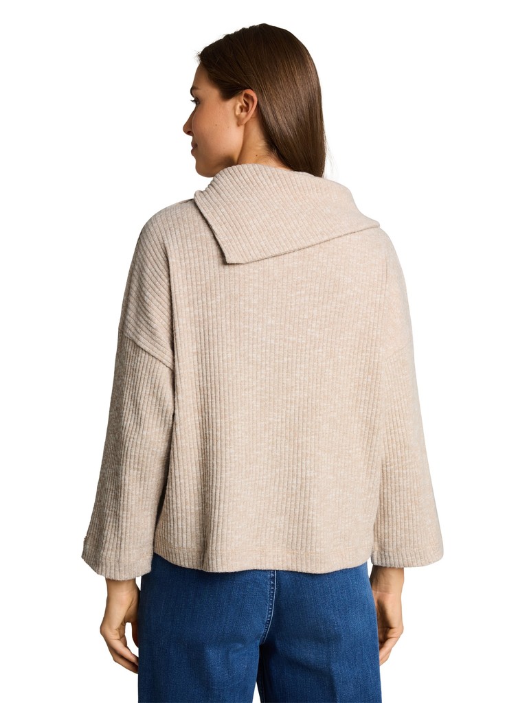 Loose Fit Sweatshirt mit Rollkragen