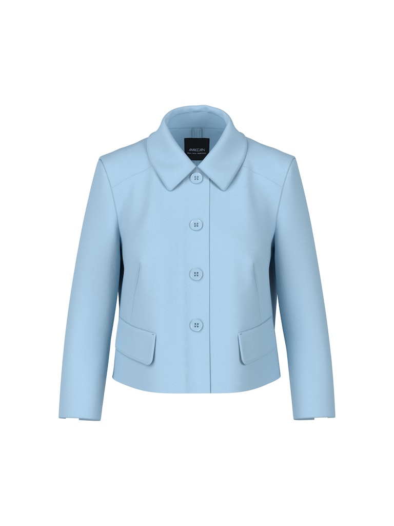 Kurze Jacke mit Kentkragen