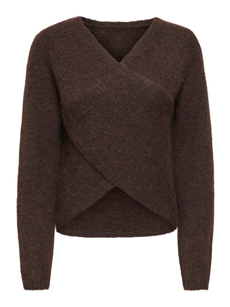 ONLMAGGIE LS CROSS V-NECK CC KNT