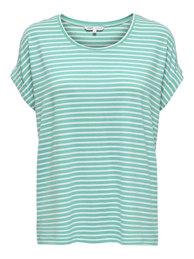 ONLMOSTER STRIPE S/S O-NECK TOP JRS NOOS