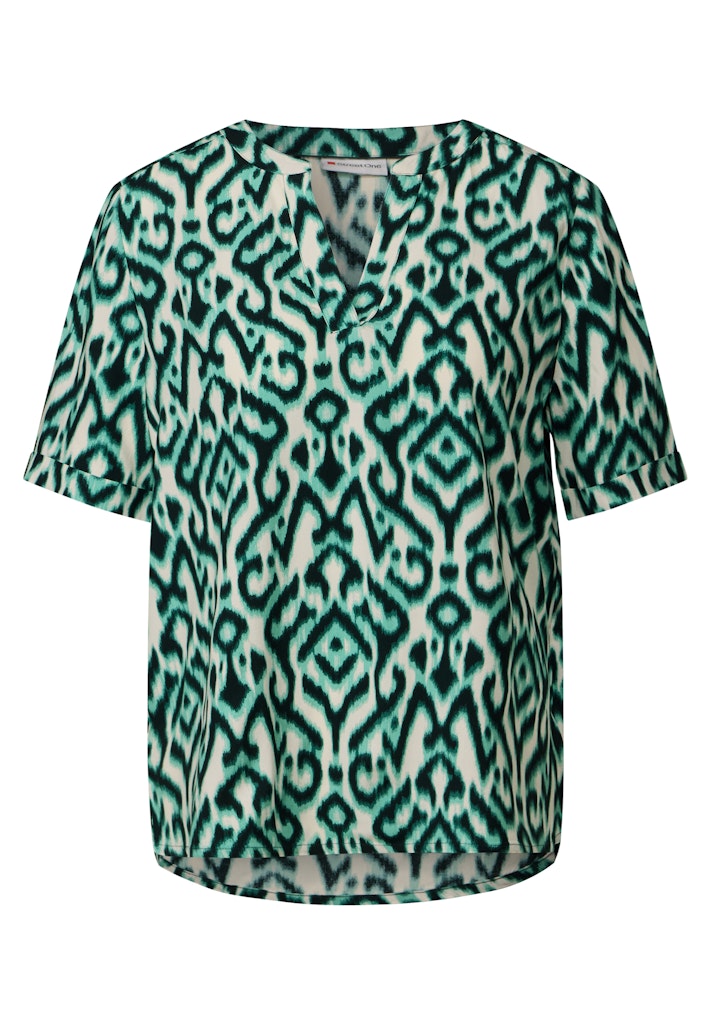 Gemusterte Bluse