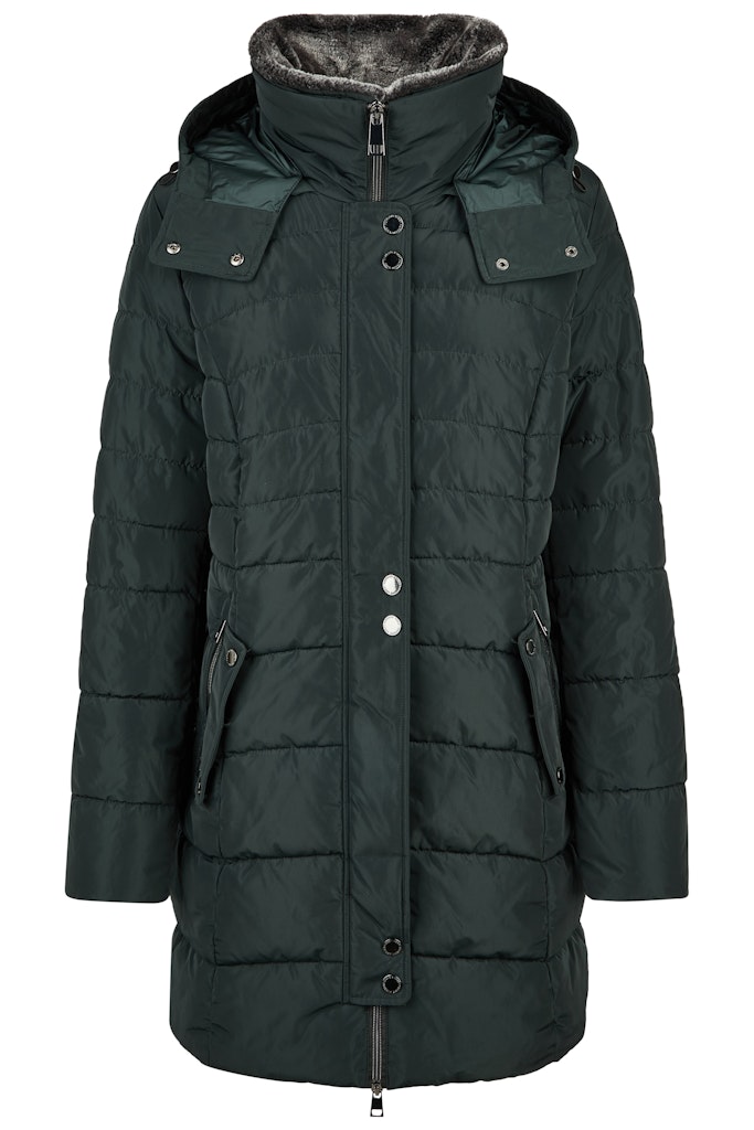 Jacke Down Free mit Kapuze und Webpelz Jacke Down Free mit Kapuze und Webpelz