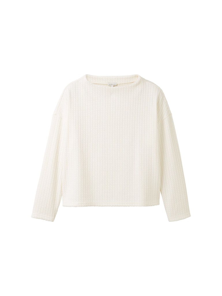 Sweatshirt mit Struktur