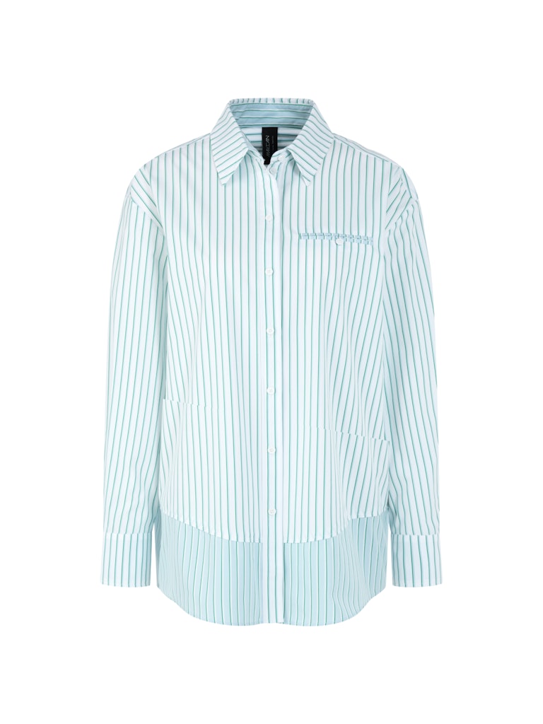 Gestreifte Baumwoll-Hemdbluse