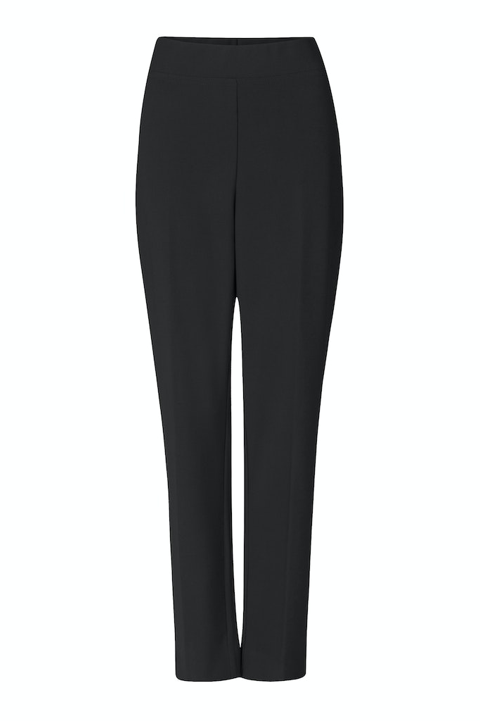 Gerade geschnittene Jerseyhose mit Komfortbund und Schlitzen Gerade geschnittene Jerseyhose mit Komfortbund und Schlitzen