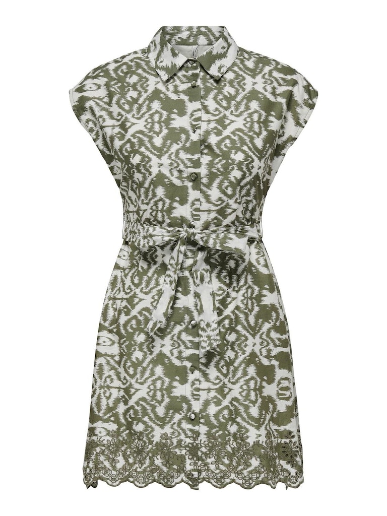 ONLLOU LIFE EMB S/S SHIRT DRESS PTM ONLLOU LIFE EMB S/S SHIRT DRESS PTM