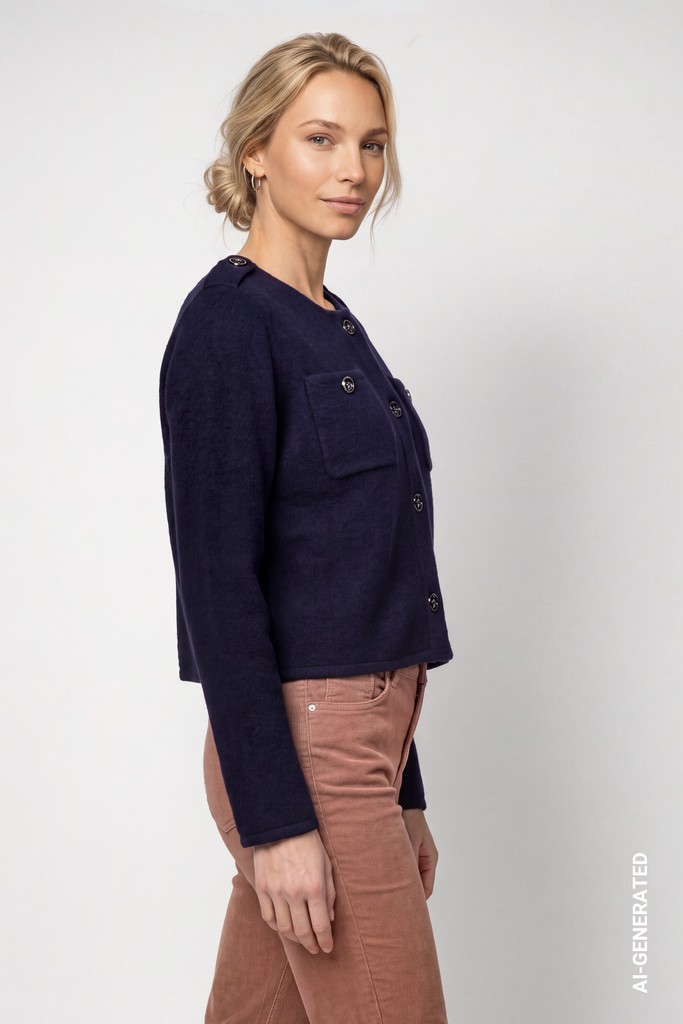 Strickjacke mit Taschen