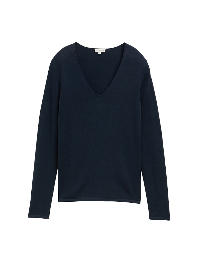 Pullover mit V-Ausschnitt