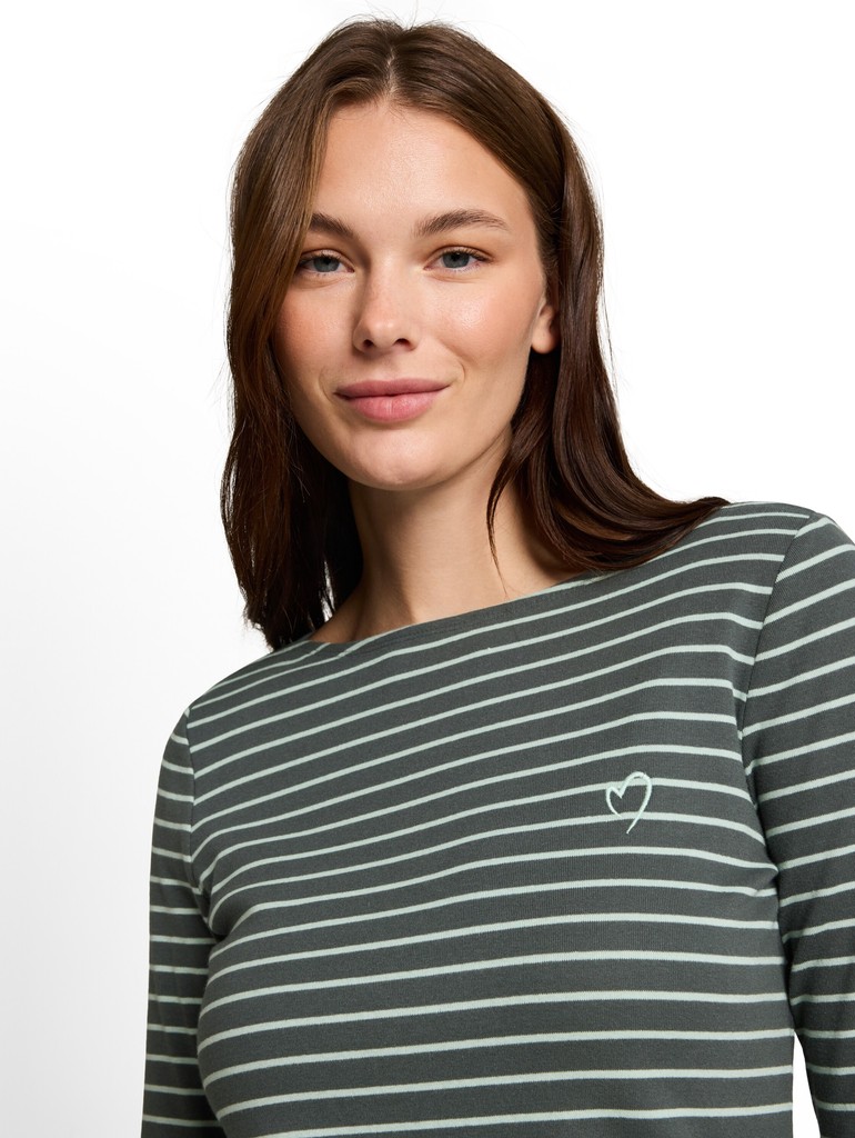 Langarmshirt mit Streifenmuster