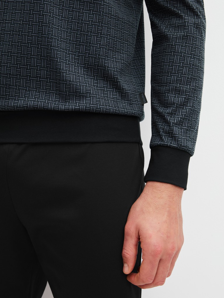 HERREN Pyjama mit Bündchen