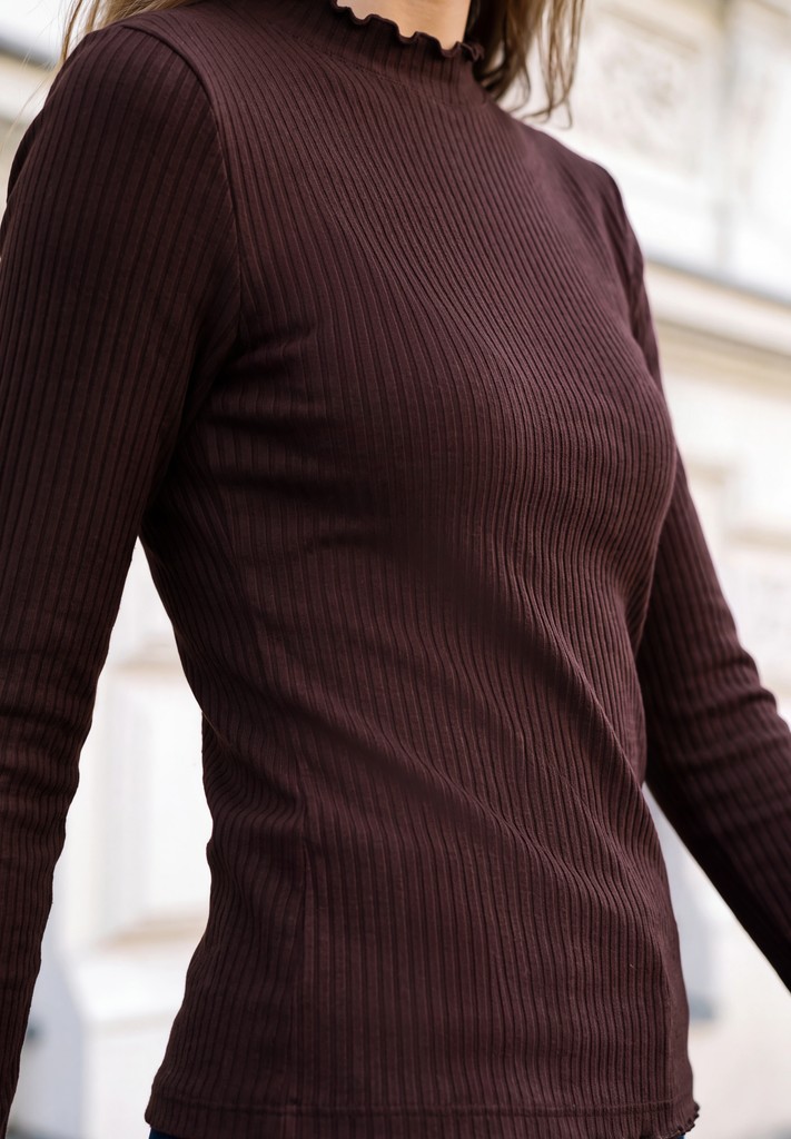 Langarm Shirt mit Turtle Neck