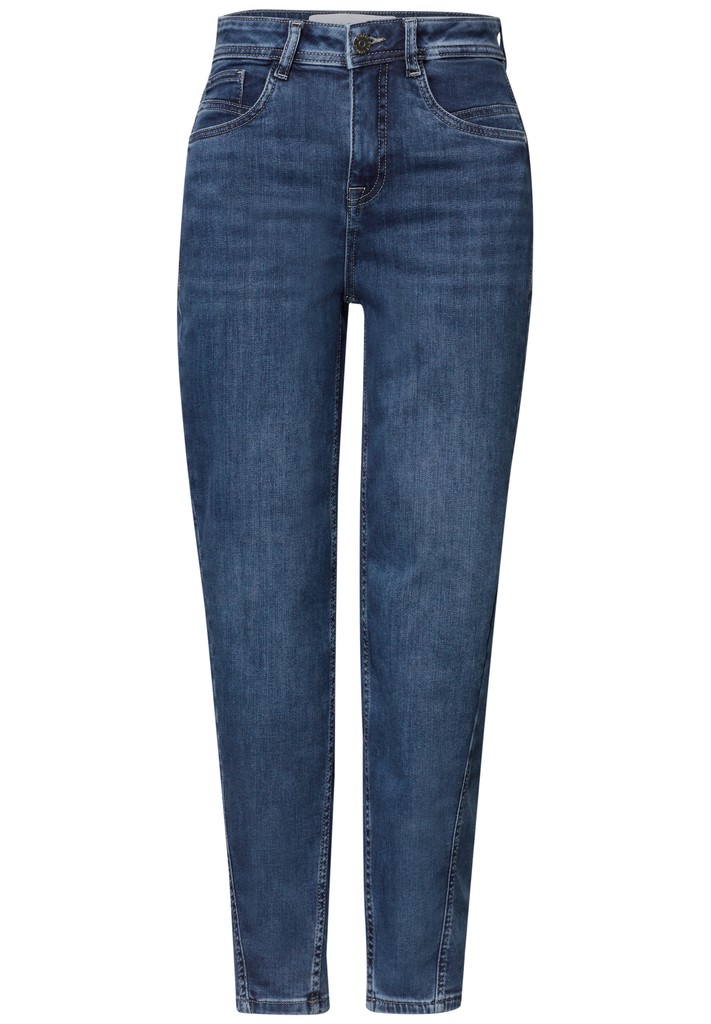 High Waist Barrel Leg Jeans im Loose Fit