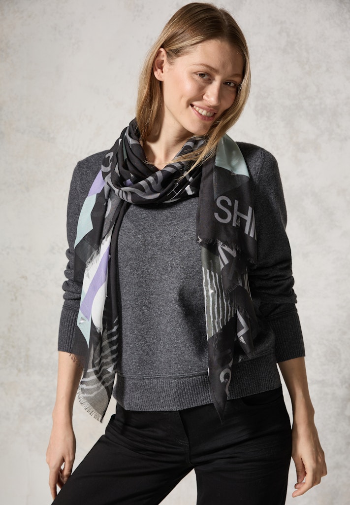 Schal mit Folienprint Schal mit Folienprint