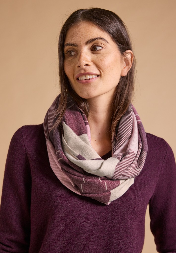 Loop-Schal mit Argyle-Muster