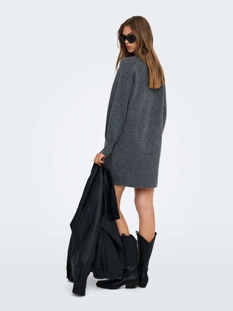ONLOLIVIA LS HIGH NECK DRESS CC KNT