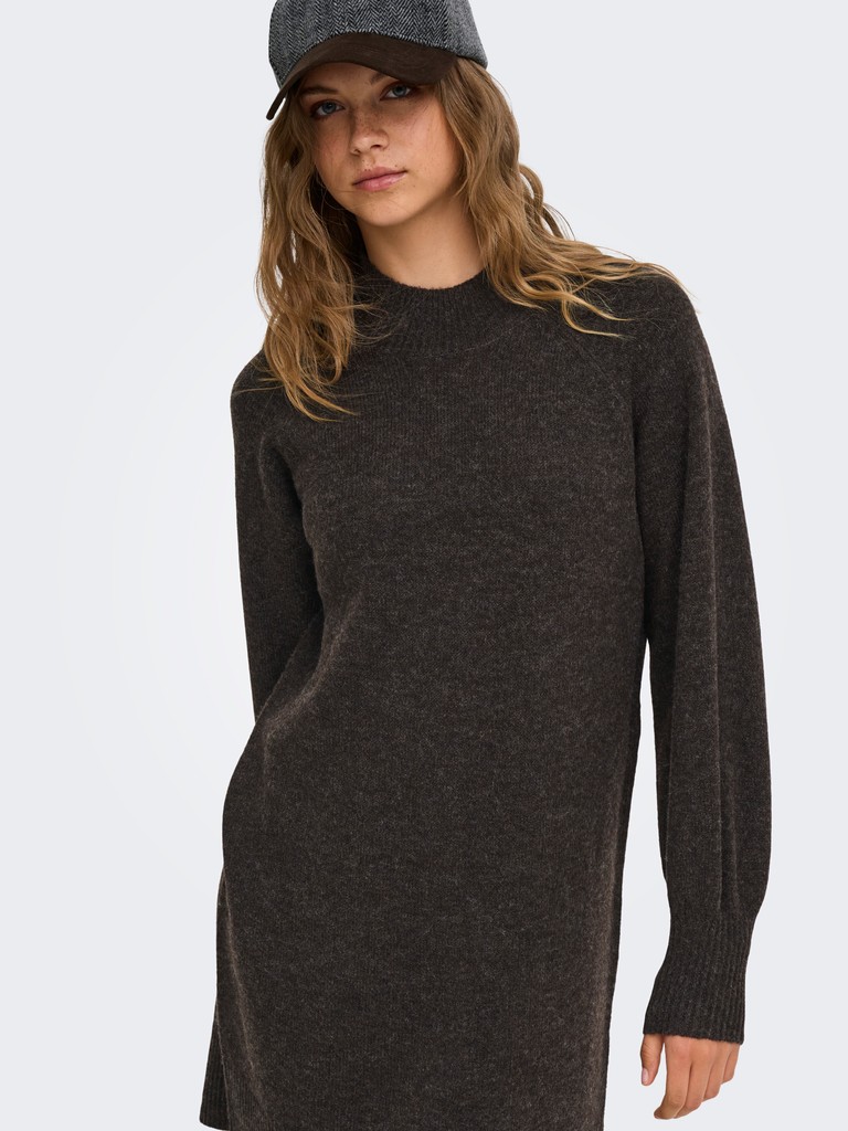 ONLOLIVIA LS HIGH NECK DRESS CC KNT