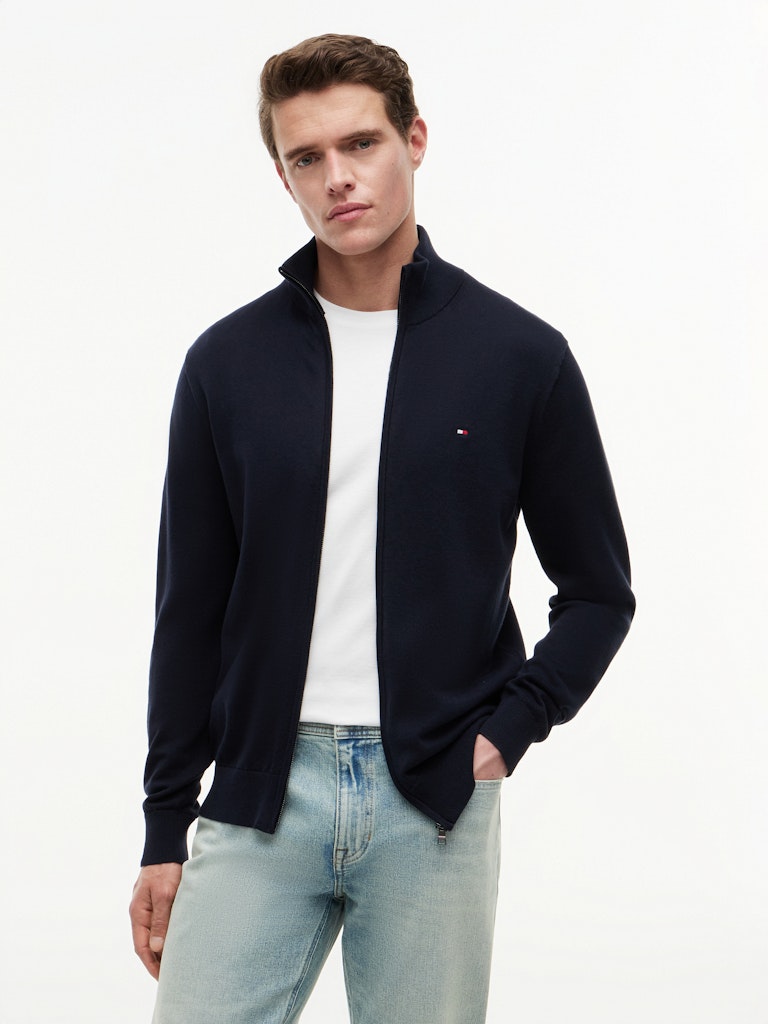 ESSENTIAL COTTON ZIP THRU