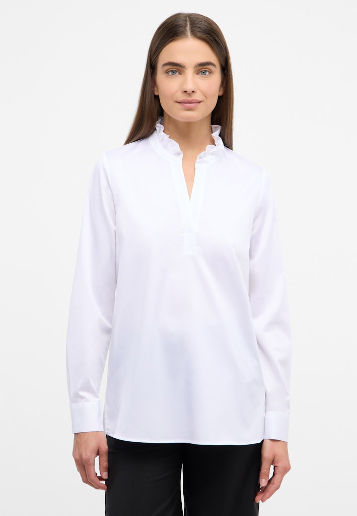 Satin Shirt Bluse Satingewebe Langarm Satin Shirt Bluse Satingewebe Langarm