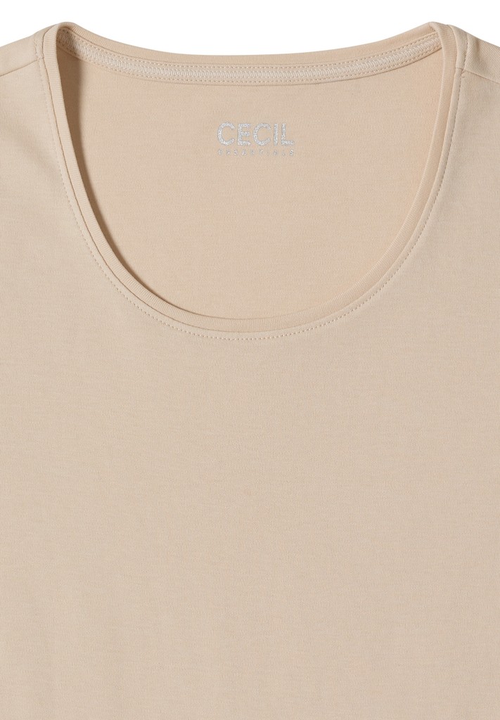 Basic Langarm Shirt mit Rundhals
