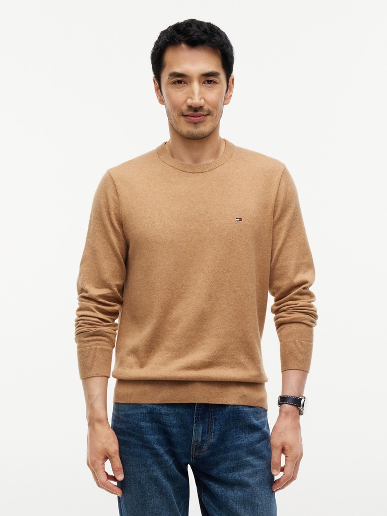 PIMA ORG CTN CASHMERE CREW NECK