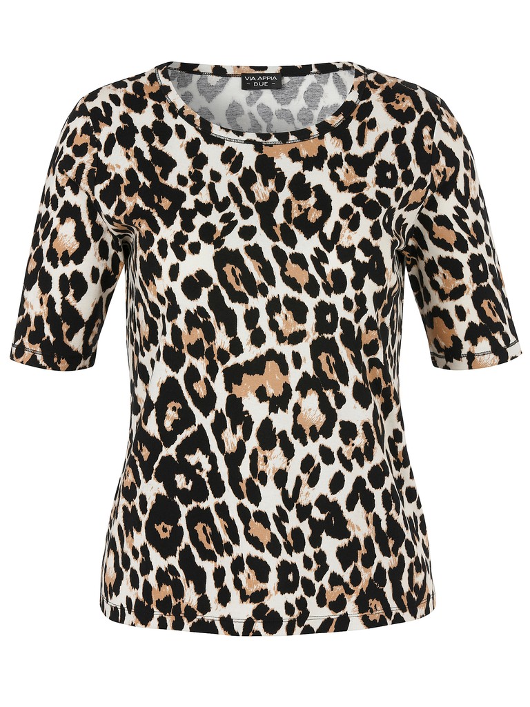 T-Shirt Rundhals 1/2 Arm Druck