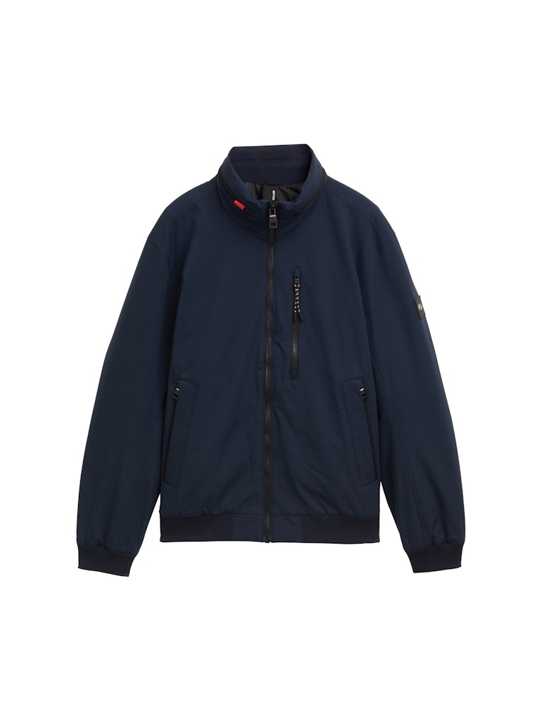 Blouson Jacke mit verstaubarer Kapuze