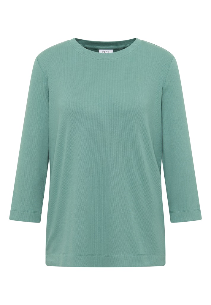 Shirt mit Rippstruktur