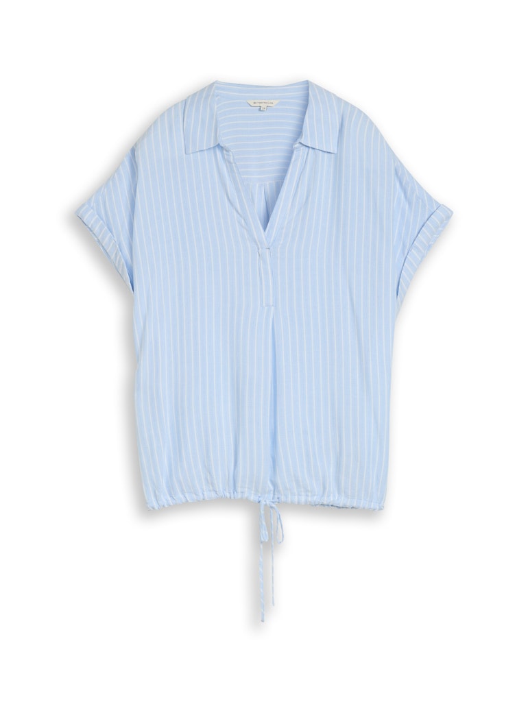 1049797-blouse striped shortsleeve