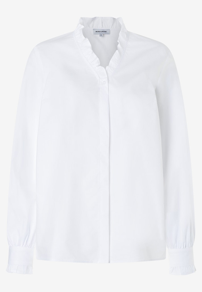 Bluse mit Rüschenkragen