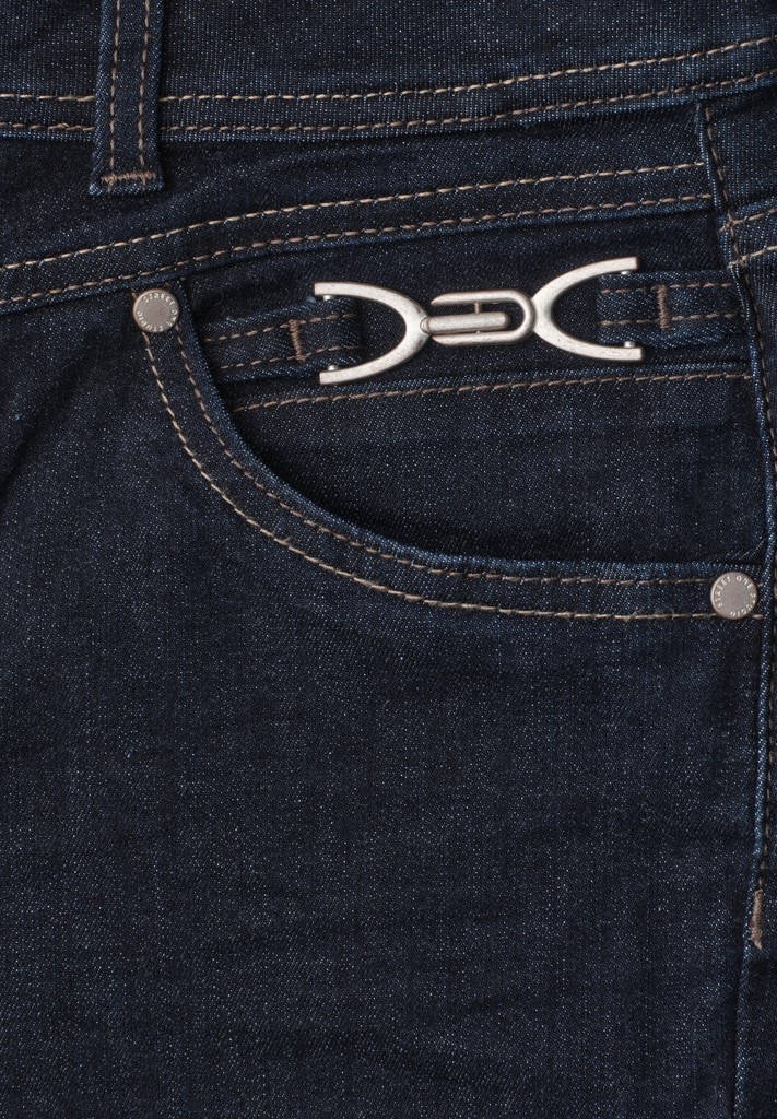 Mid Waist Wide Leg Jeans im Loose Fit