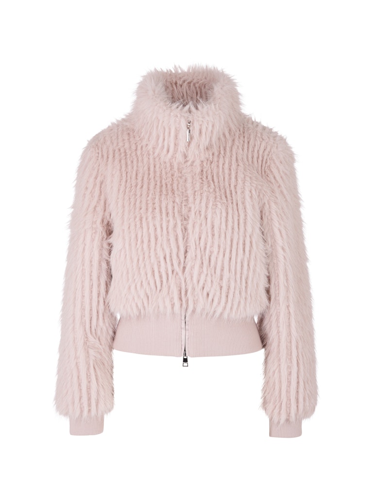 Kurze Kunstpelz Jacke