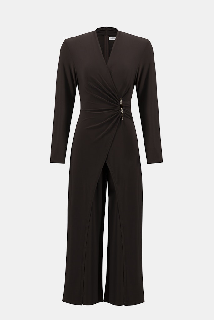 Overall in Wickloptik mit weitem Bein Overall in Wickloptik mit weitem Bein